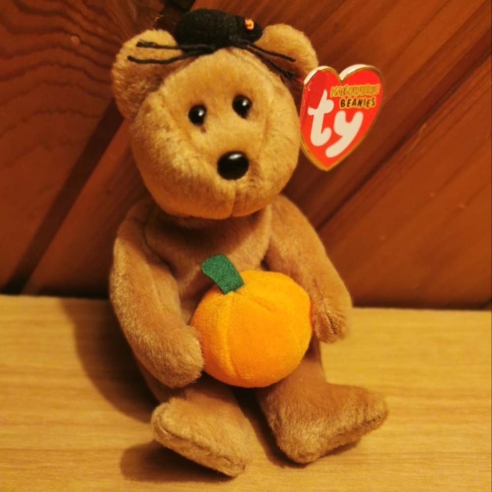 Ty Halloweenie “Hocus” Teenie Beanie Baby